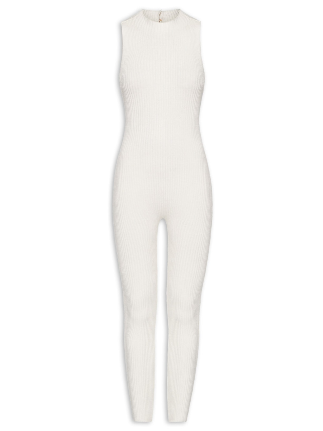 Macacão Feminino Tricot - Off White