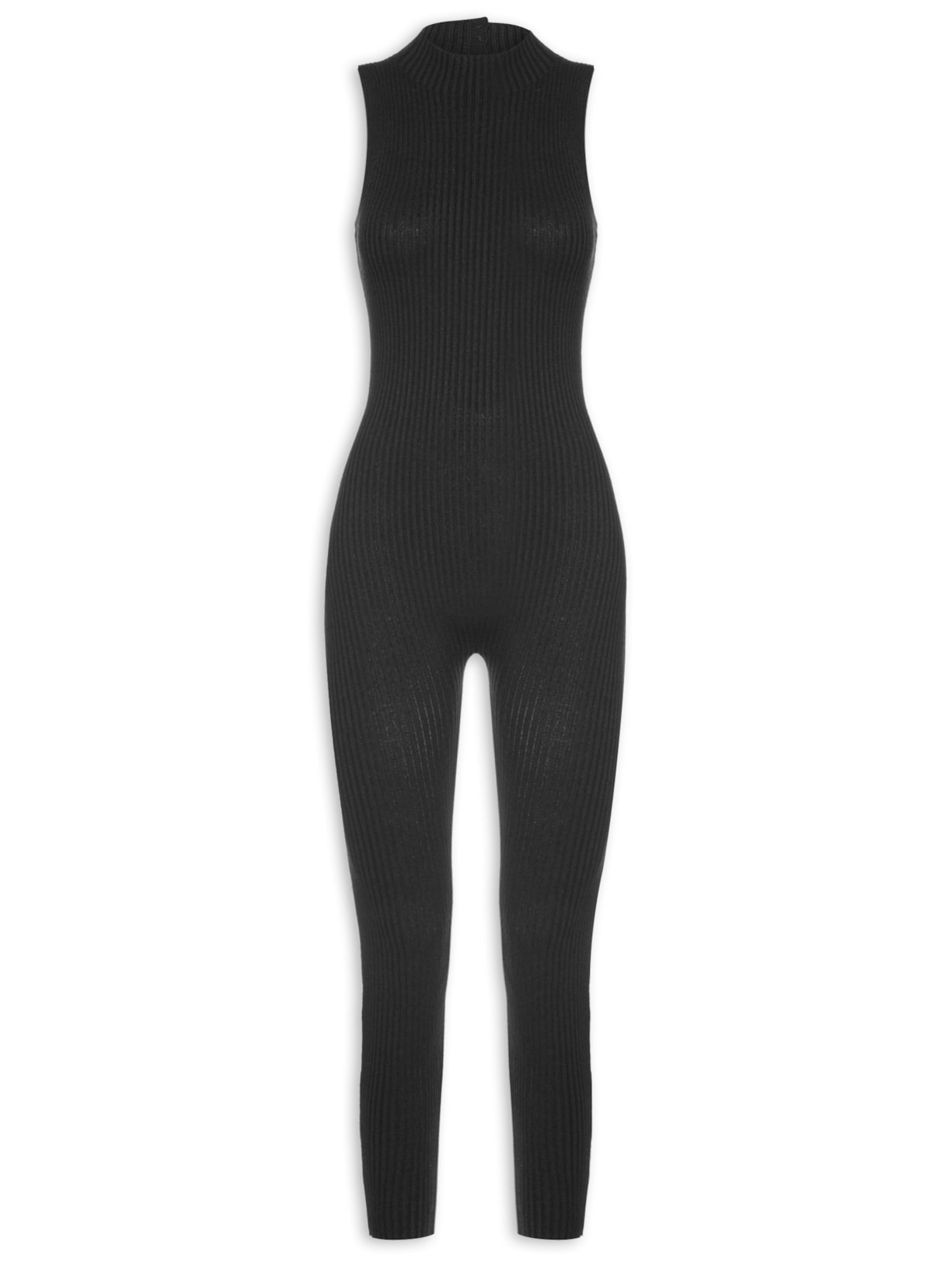 Macacão Feminino Tricot - Preto