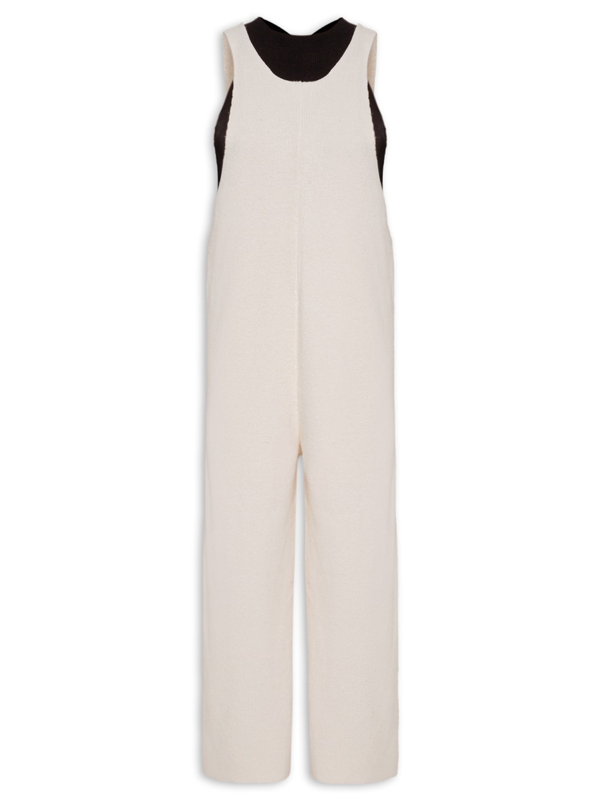 Macacão Feminino Tricot Rib - Off White