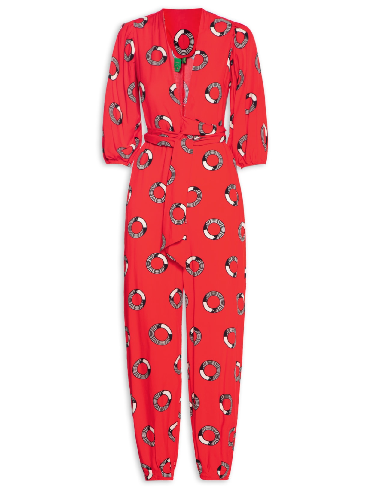 Macacão Feminino Tuca Poá - Vermelho