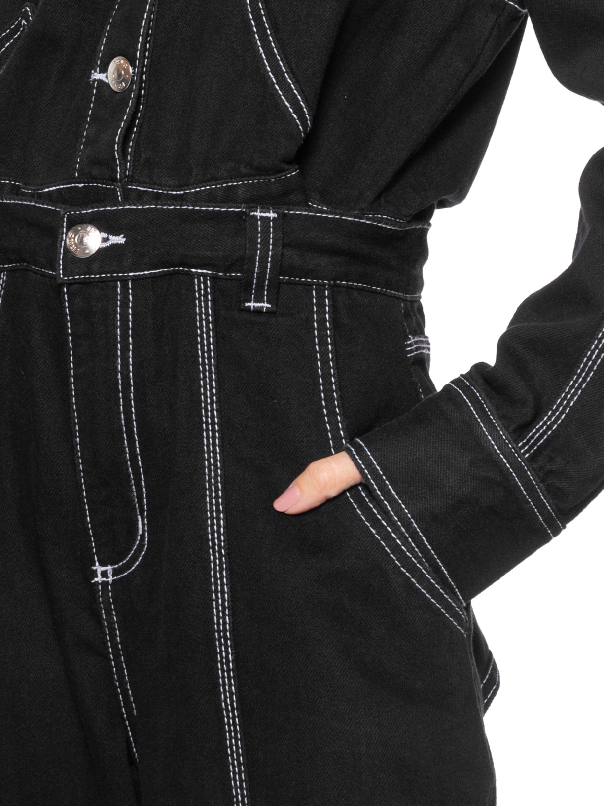 Macacão Feminino Unfit Preto Francesca