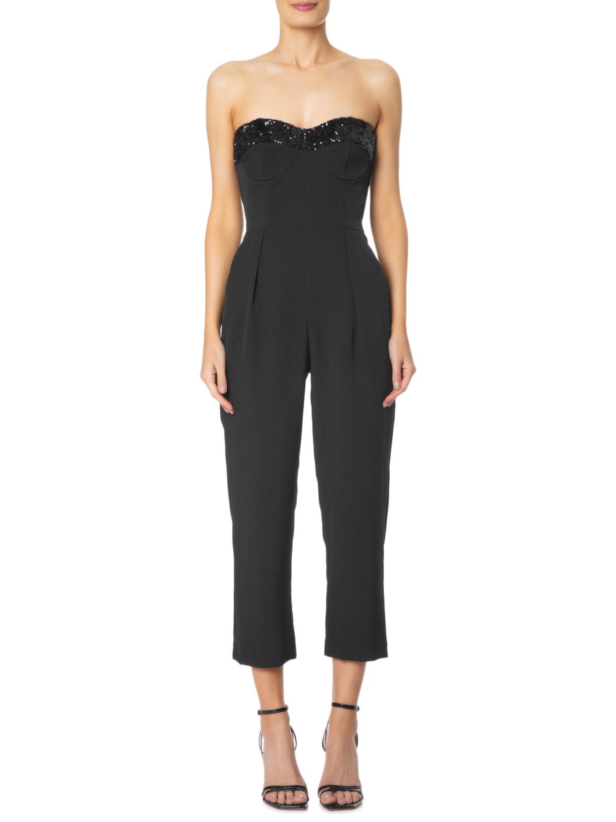 Macacão Feminino Valeria Preto Le Lis