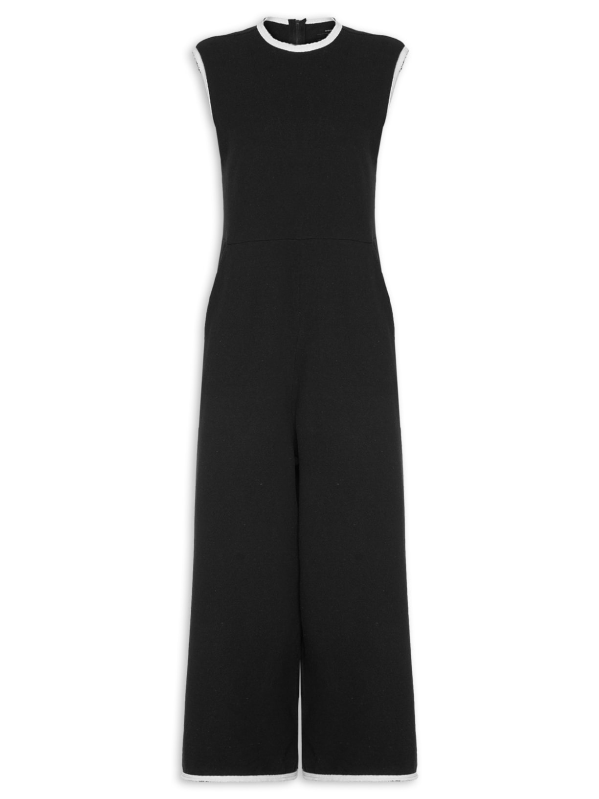 Macacão Feminino Viés - Preto