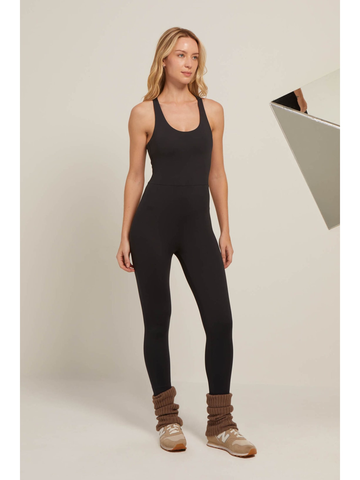 Macacão Fitness Preto Soft Skin Bali Yogini