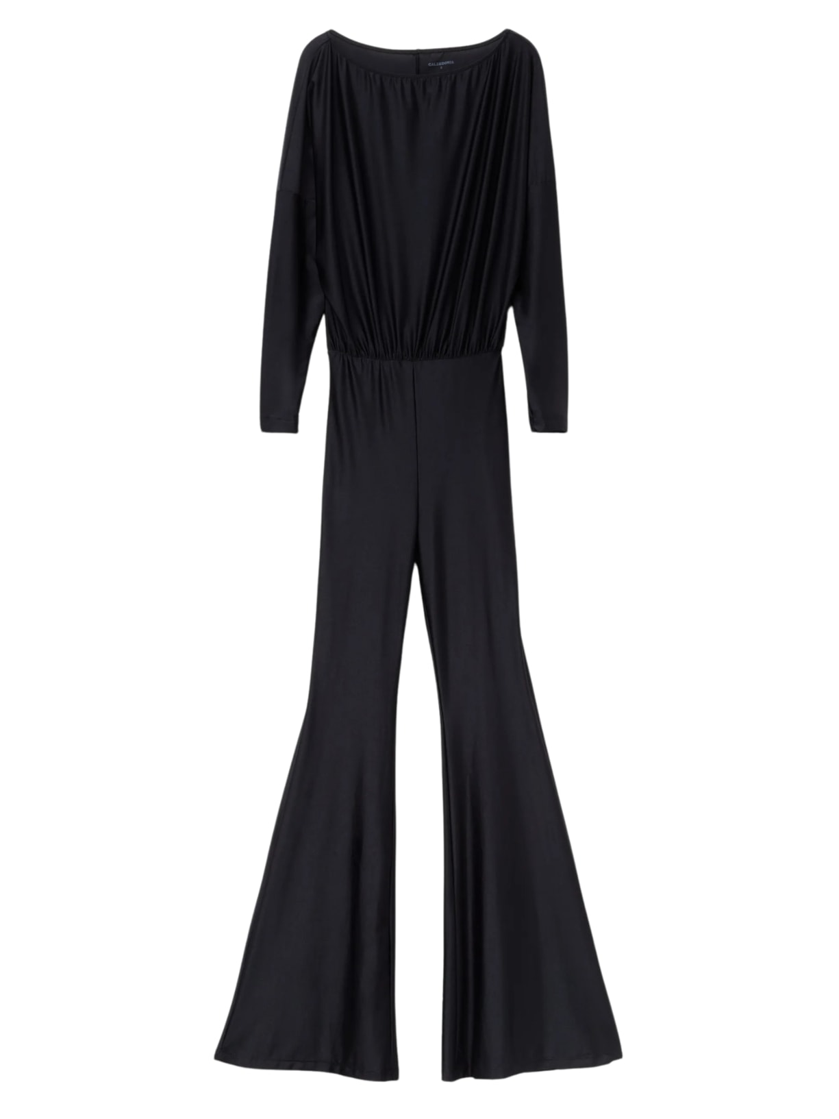 Macacão Flare Super Brilhante - Preto