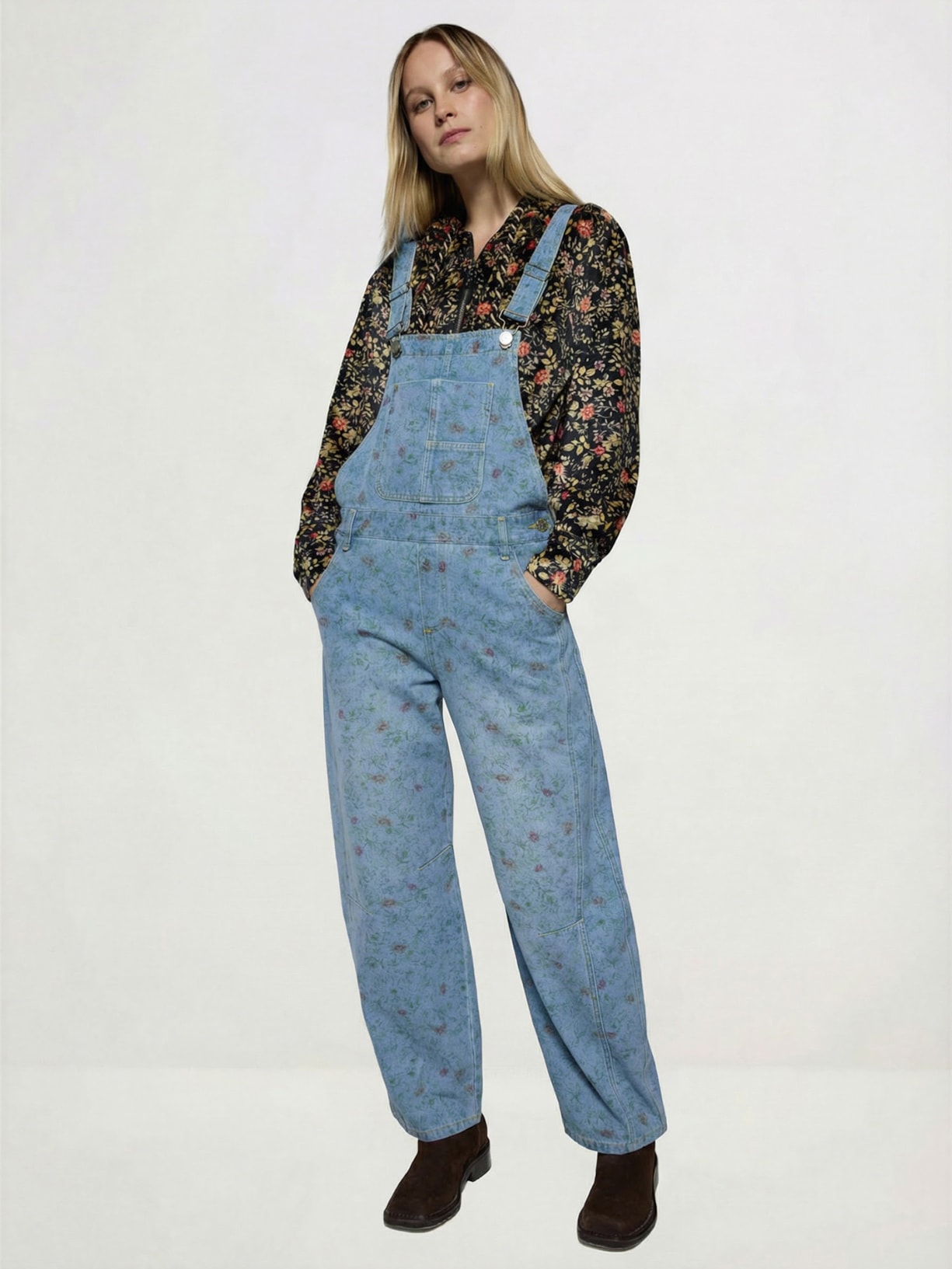 Macacão Jeans Feminino Morris I26 Azul Mixed