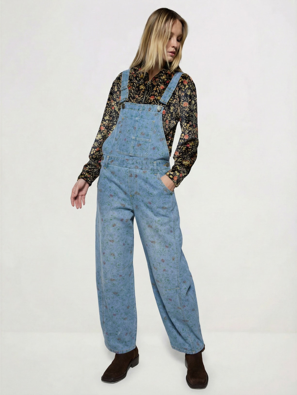 Macacão Jeans Feminino Morris I26 Azul Mixed