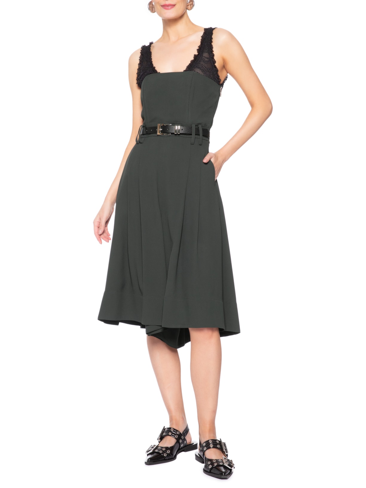 Macacão Jump Crepe Stacatto Zaya – Verde Nk