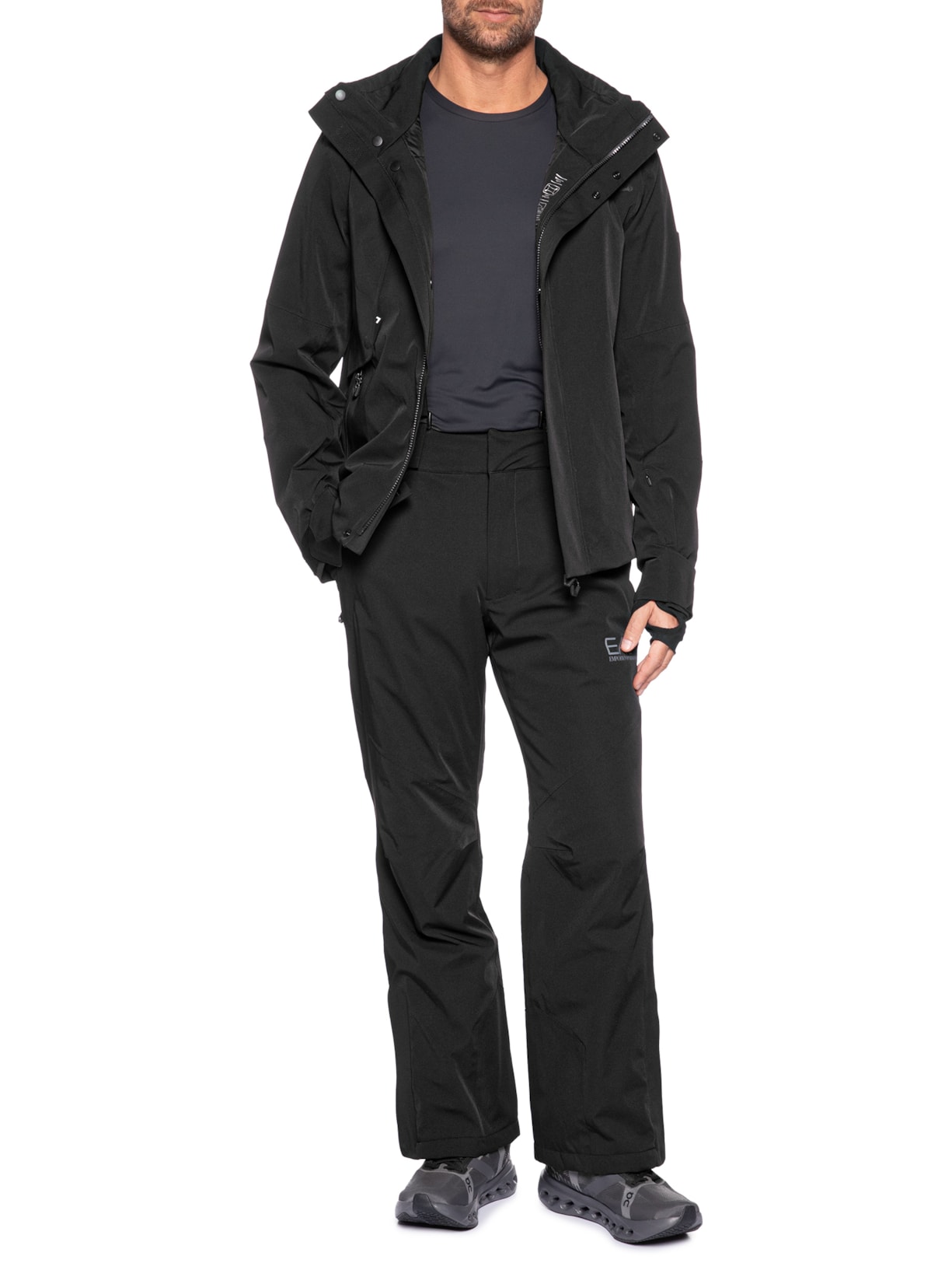 Macacão Masculino Technical Ski M Woven Trousers Stratus7 – Preto Ea7 Emporio Armani