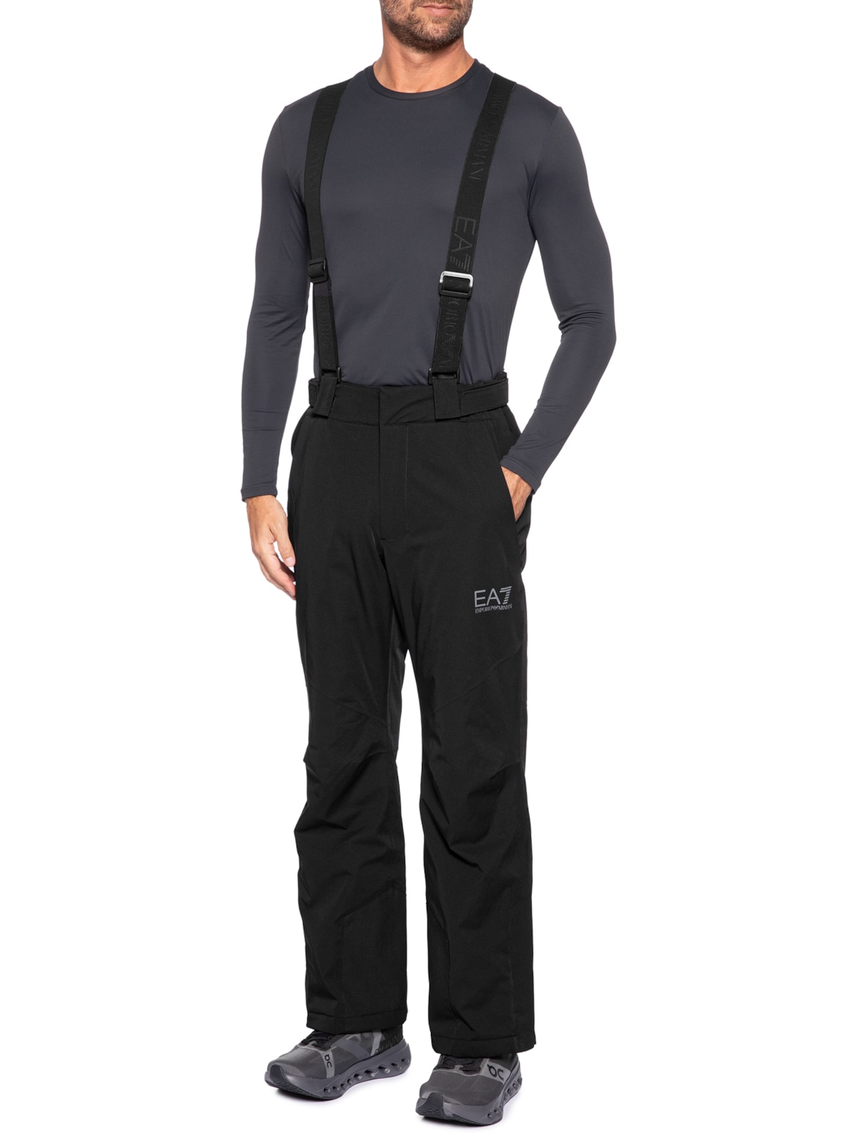 Macacão Masculino Technical Ski M Woven Trousers Stratus7 – Preto Ea7 Emporio Armani