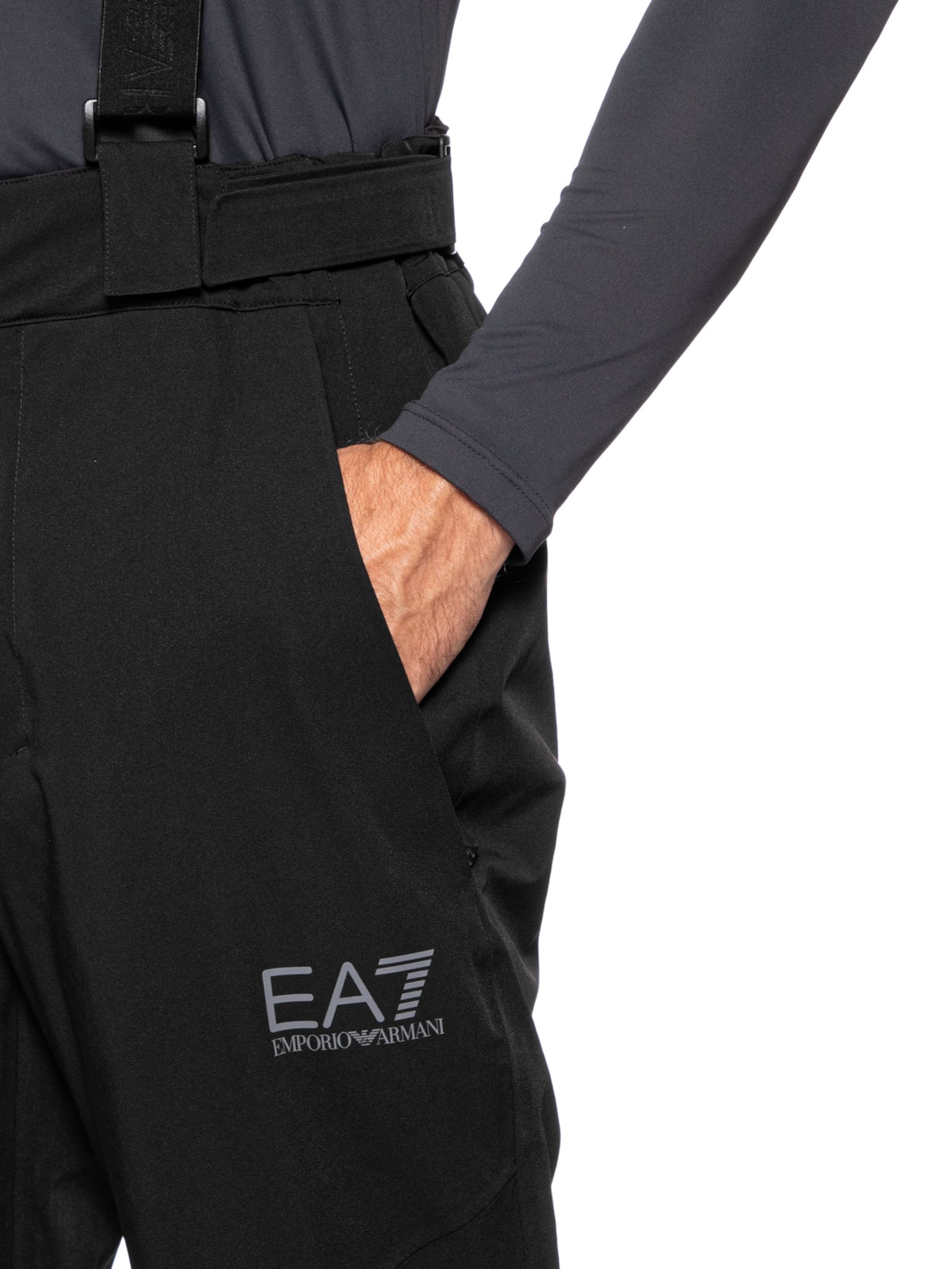 Macacão Masculino Technical Ski M Woven Trousers Stratus7 – Preto Ea7 Emporio Armani