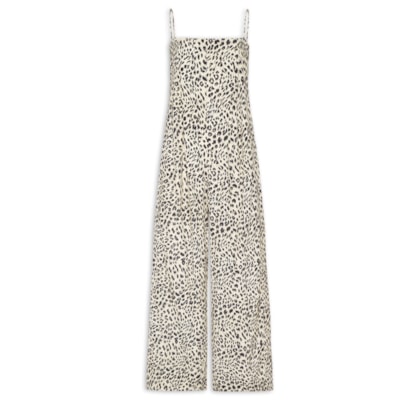 Macacão Pregas Onça Abby - Preto