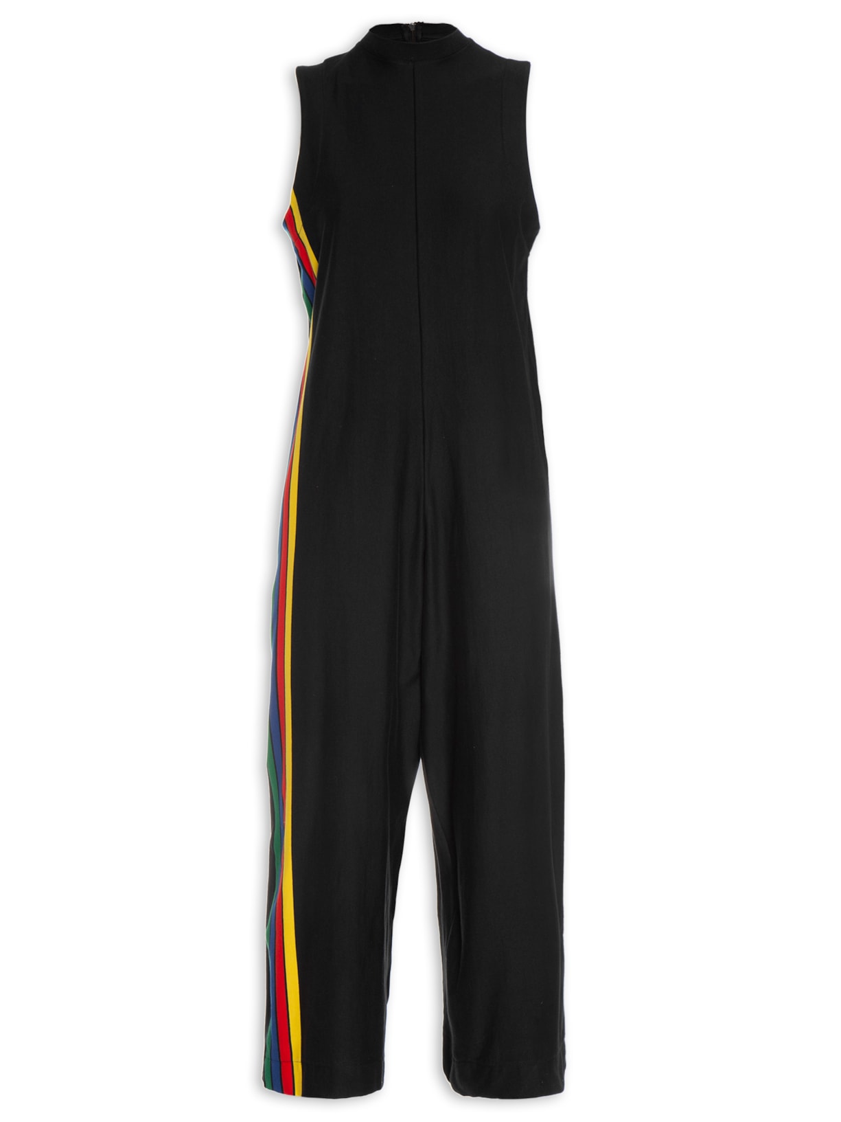 Macacão Primary Stripes - Preto