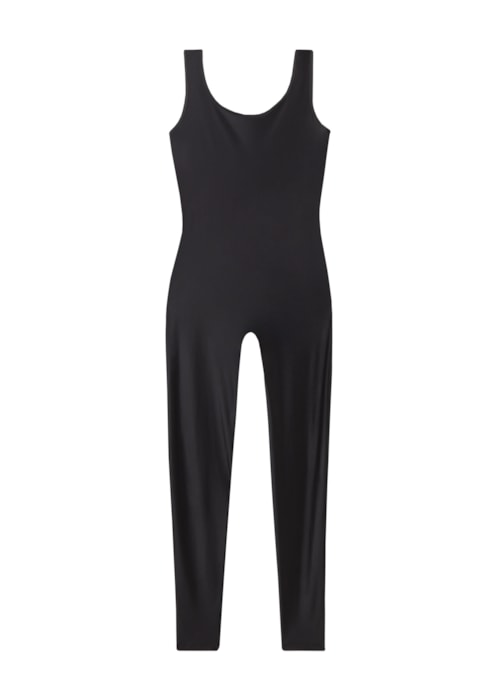 Macacão Superbrilhante Acetinado - Preto