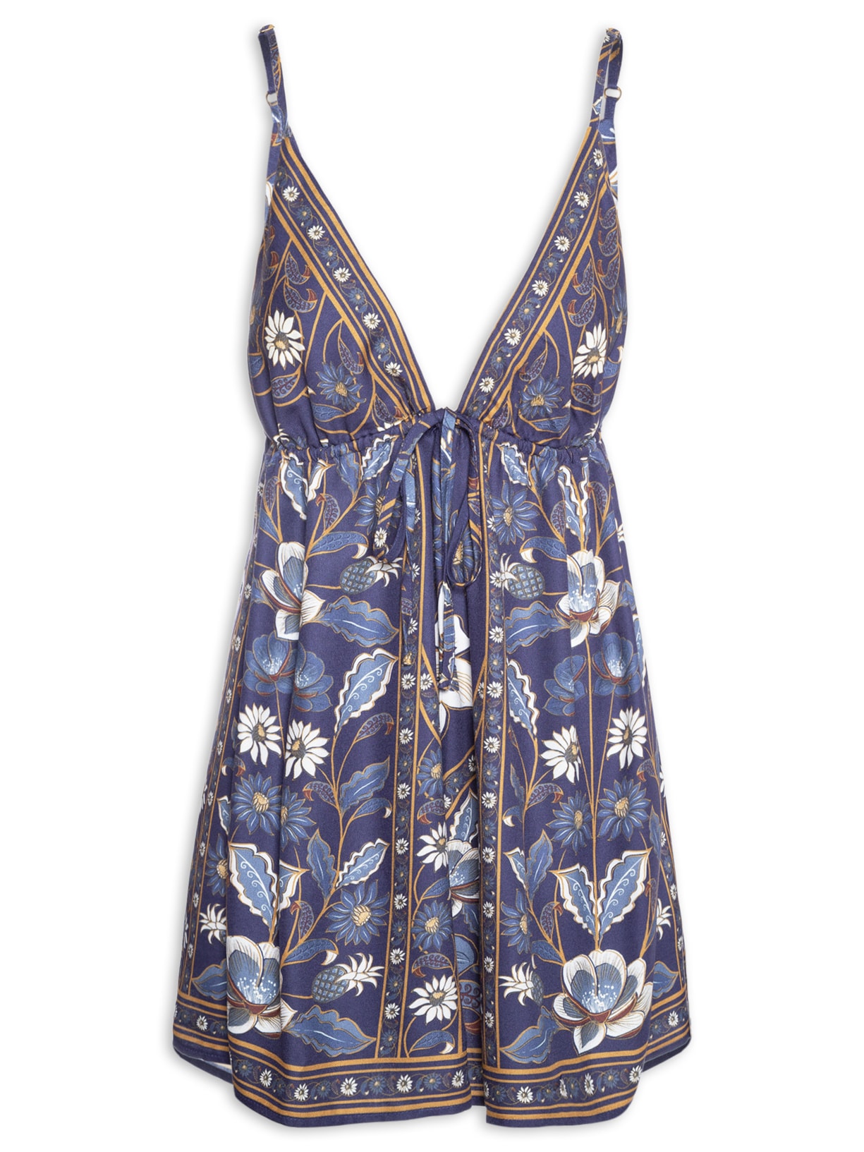 Macaquinho Alça Marcelle Azul Farm