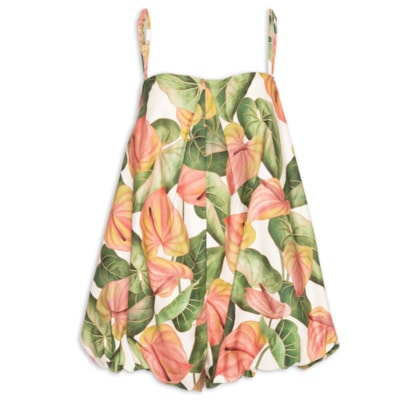 Macaquinho Balonê Antúrio Corrido - Verde