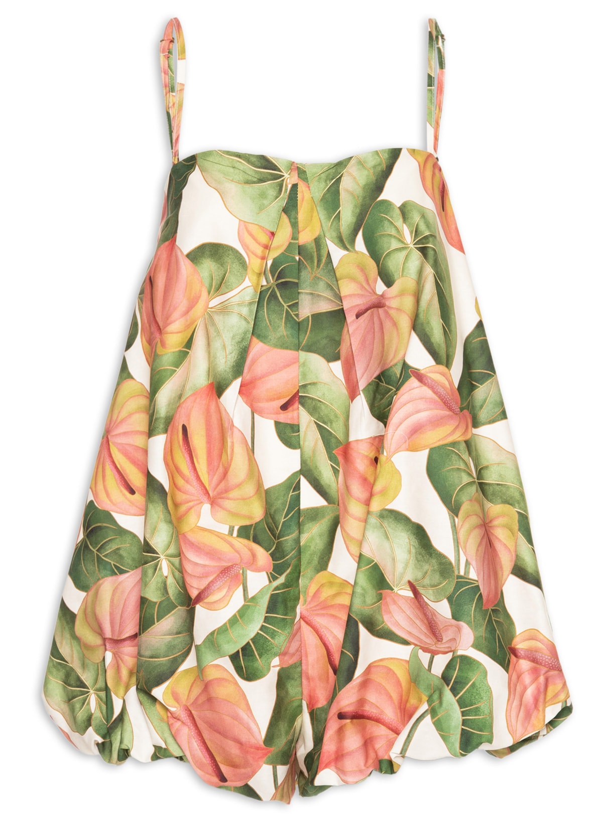 Macaquinho Balonê Antúrio Corrido - Verde