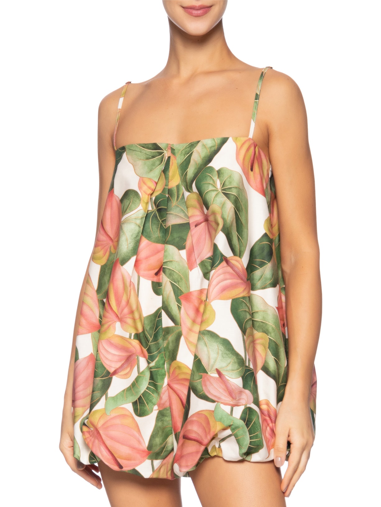 Macaquinho Balonê Antúrio Corrido Verde Farm