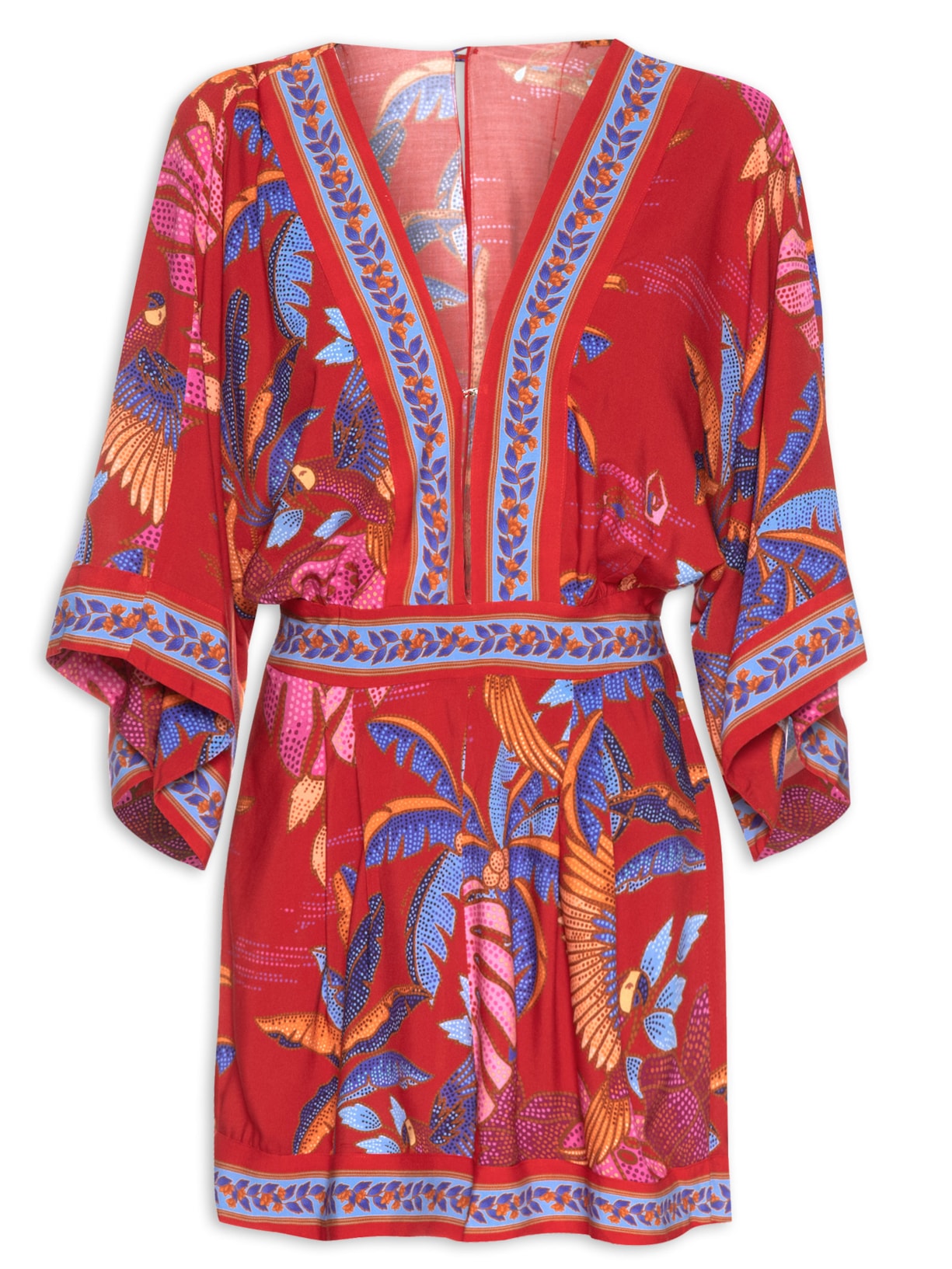 Macaquinho Banho De Rio - Vermelho