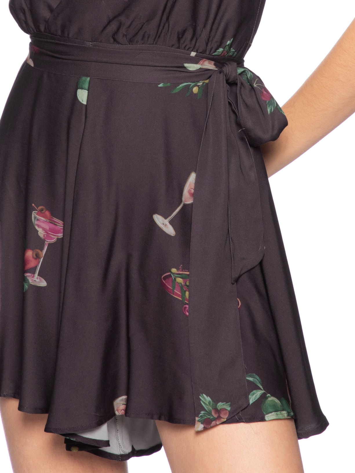 Macaquinho Coquetel Tropical Marrom Farm