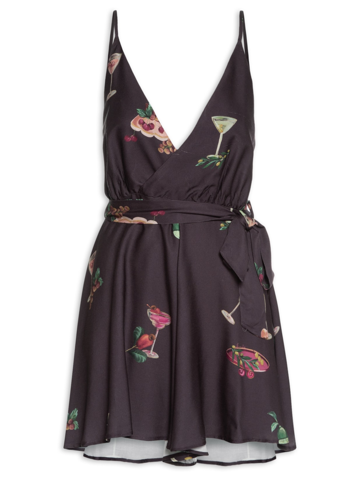 Macaquinho Coquetel Tropical Marrom Farm