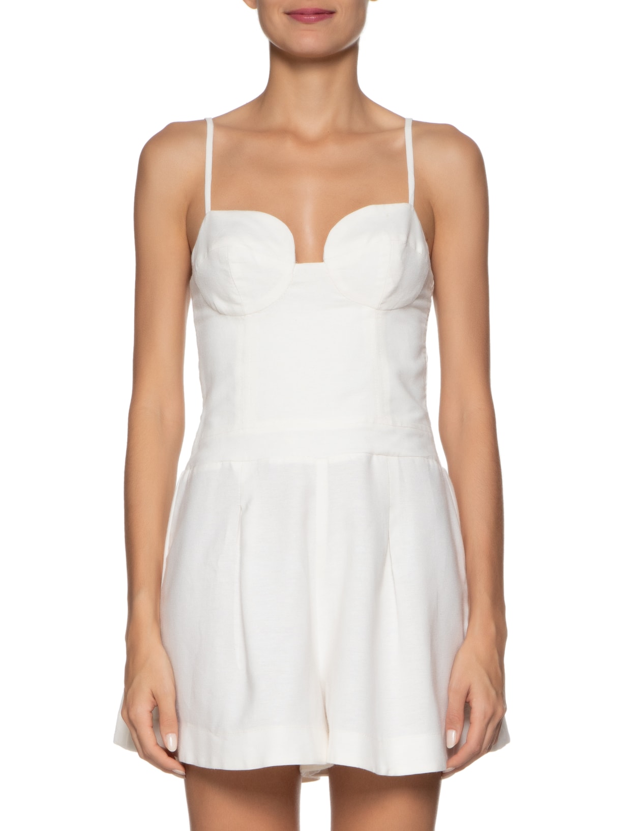 Macaquinho Feminino Alcinhas Godê Off White Farm