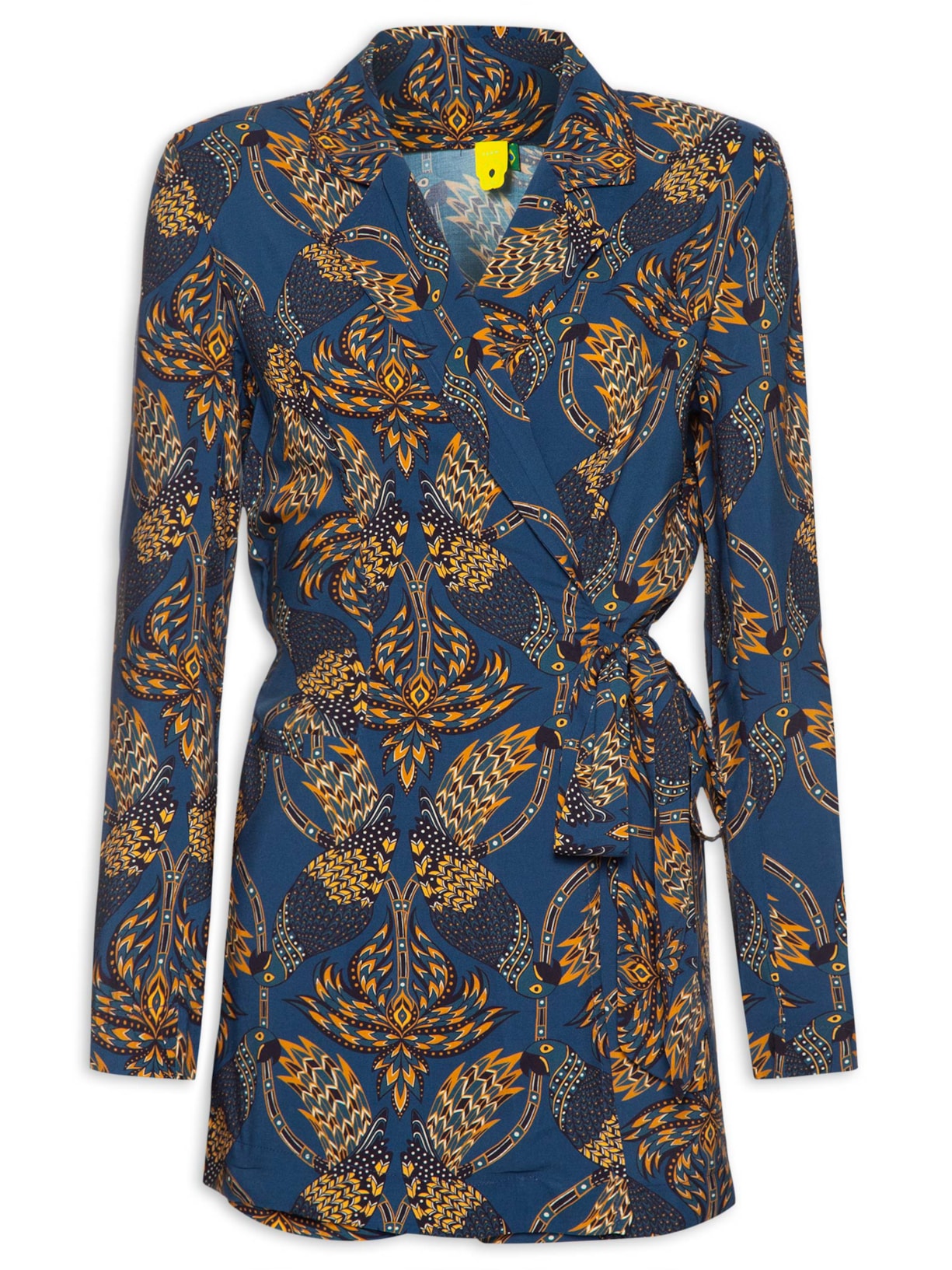 Macaquinho Feminino Arara Cobogo - Azul