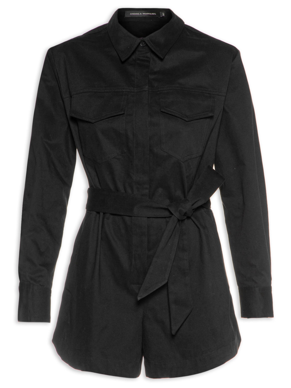 Macaquinho Feminino Asa Delta - Preto