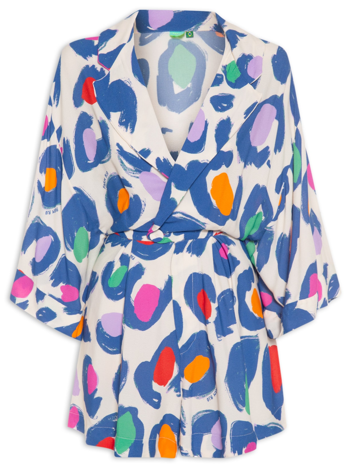 Macaquinho Feminino Blazer Onça Cool - Animal Print