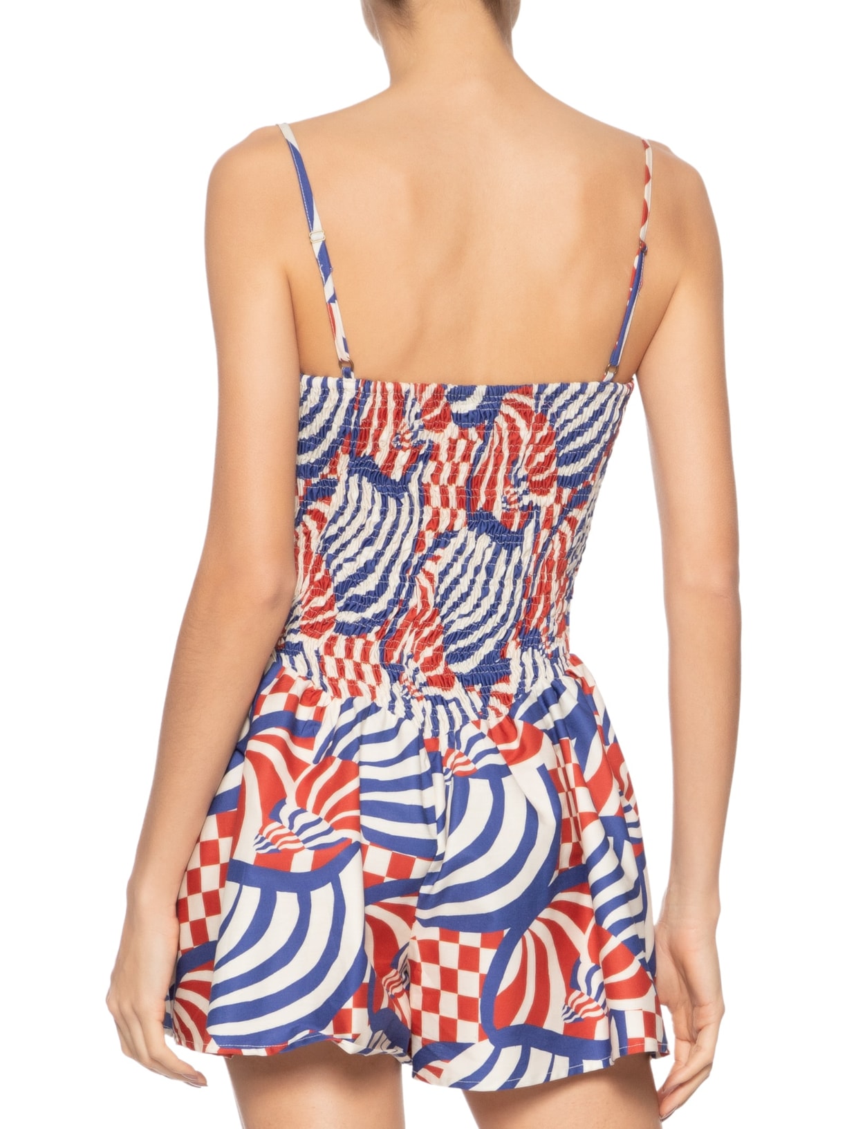 Macaquinho Feminino Concha Gráfica Vermelho  Farm