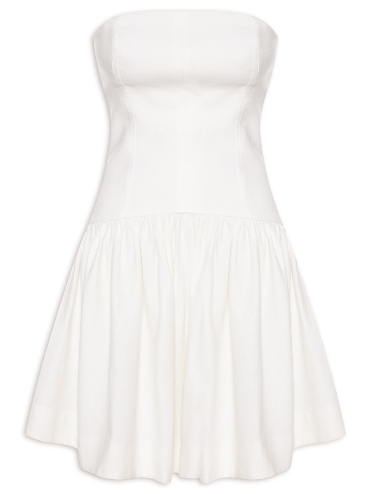 Macaquinho Feminino Corselet Sem Alça - Branco