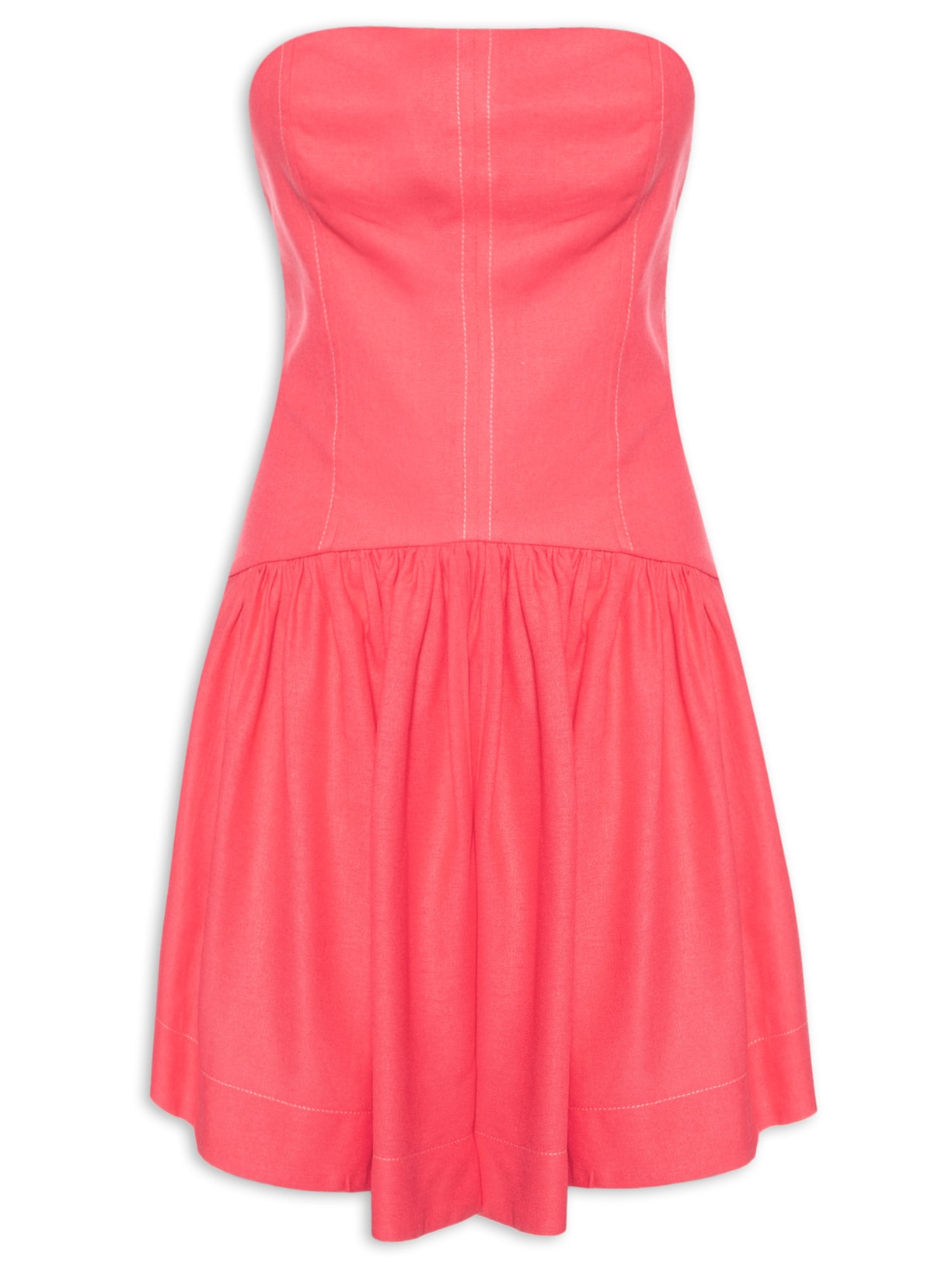 Macaquinho Feminino Corselet Sem Alça - Rosa