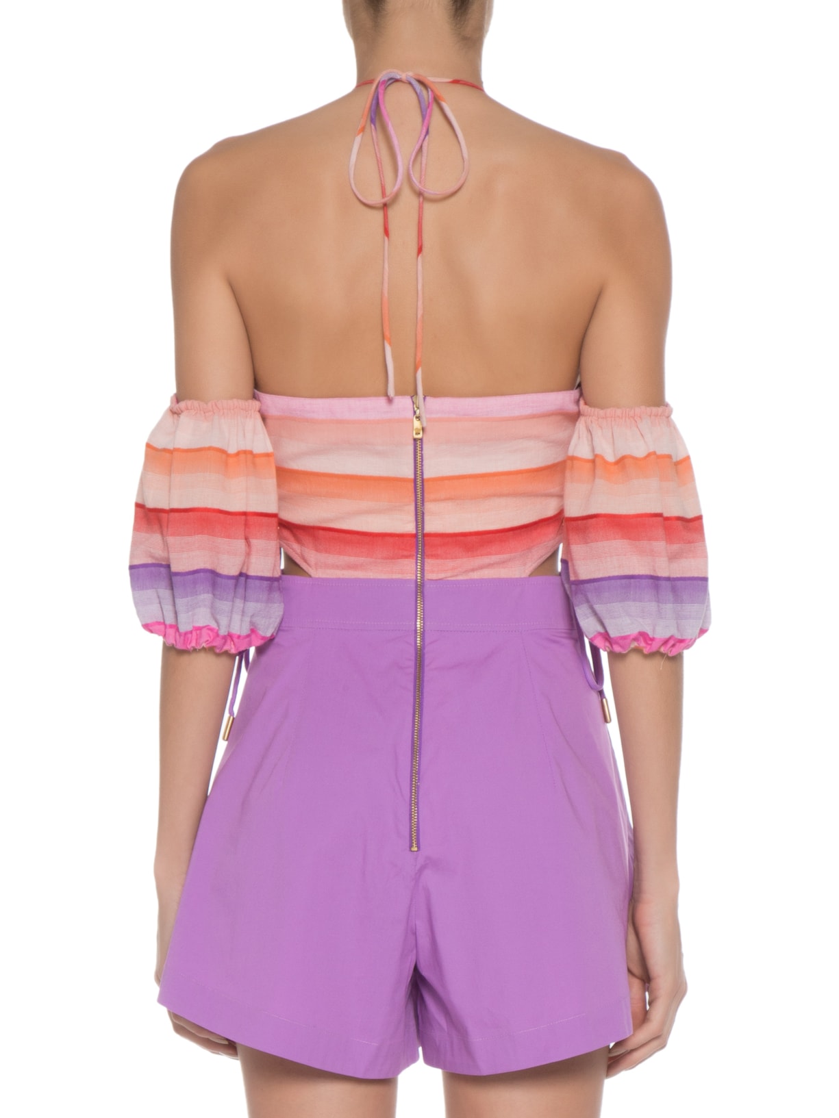 Macaquinho Feminino Cotton Sunset Sasha Lilás Nk