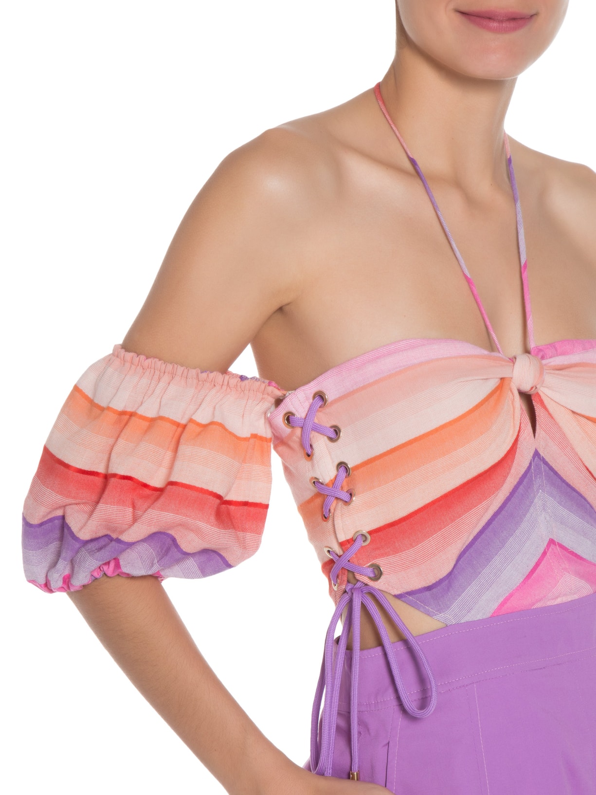 Macaquinho Feminino Cotton Sunset Sasha Lilás Nk