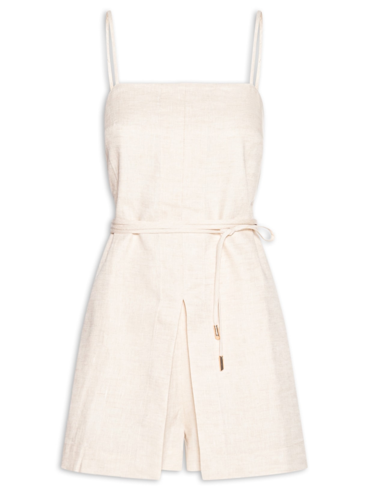 Macaquinho Feminino Curto Cristal - Bege