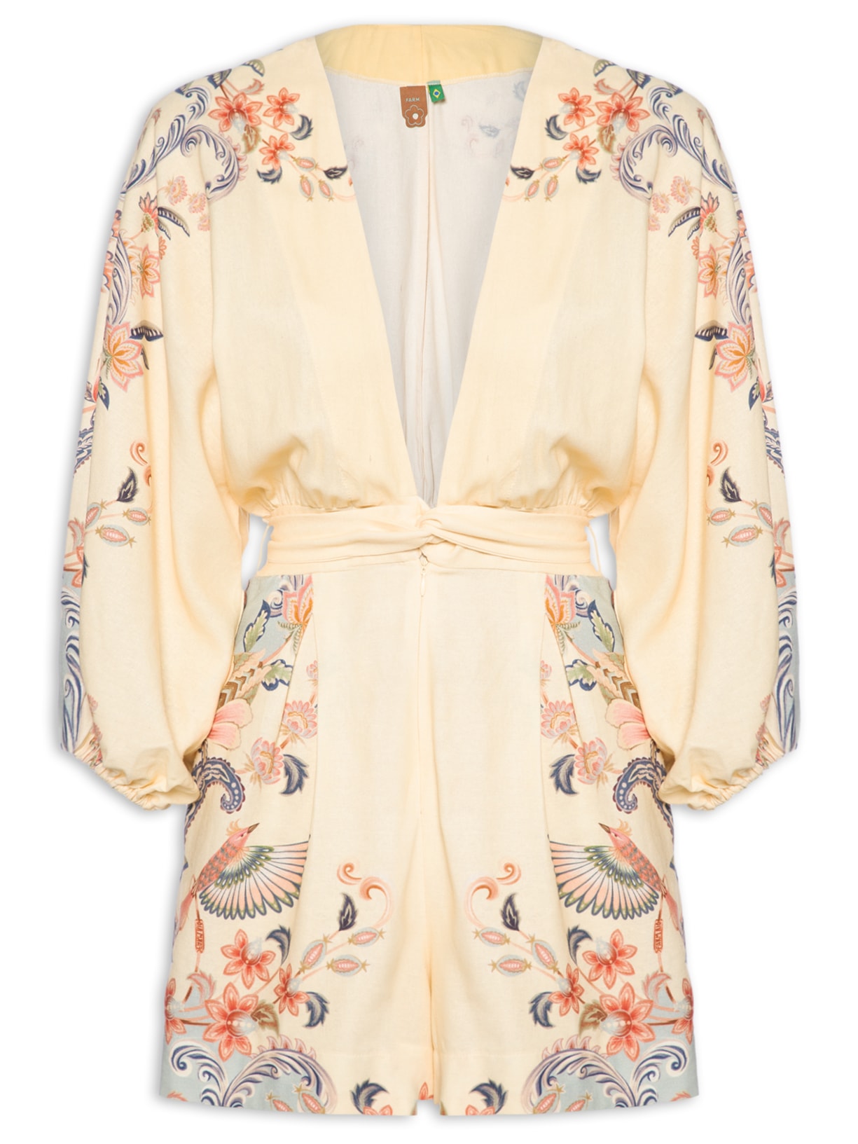 Macaquinho Feminino Encanto Boho - Amarelo