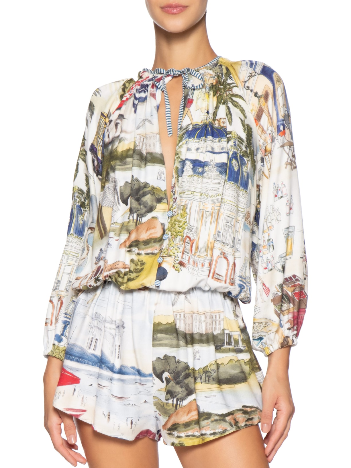 Macaquinho Feminino  Encanto do Rio – Off White Farm