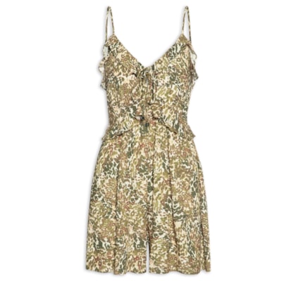 Macaquinho Feminino Estampa Instinto - Verde