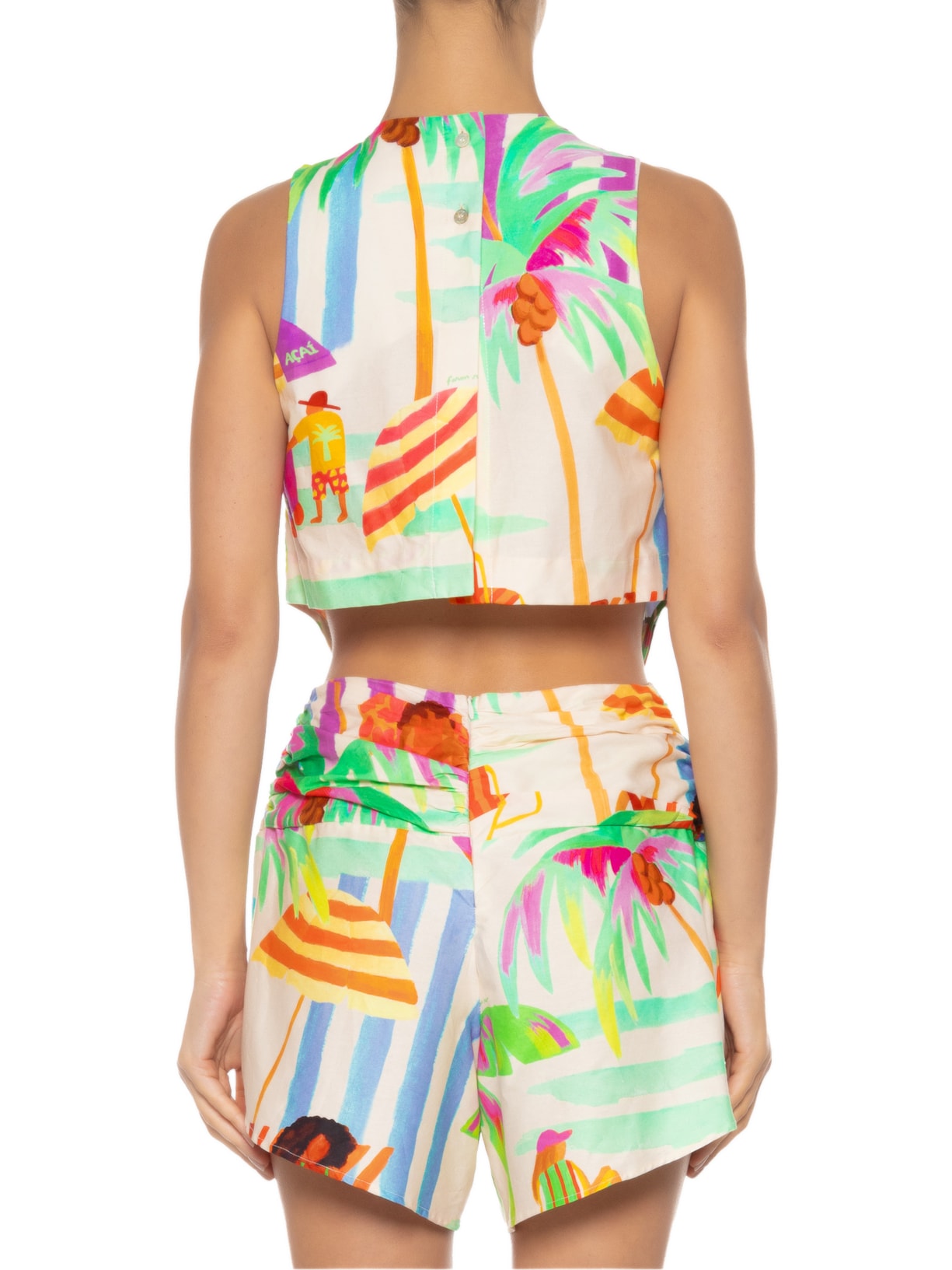 Macaquinho Feminino Férias Bege Farm