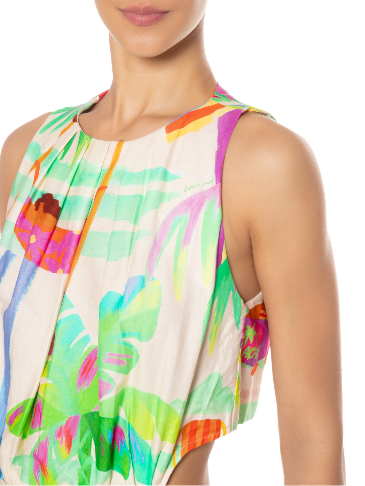 Macaquinho Feminino Férias Bege Farm