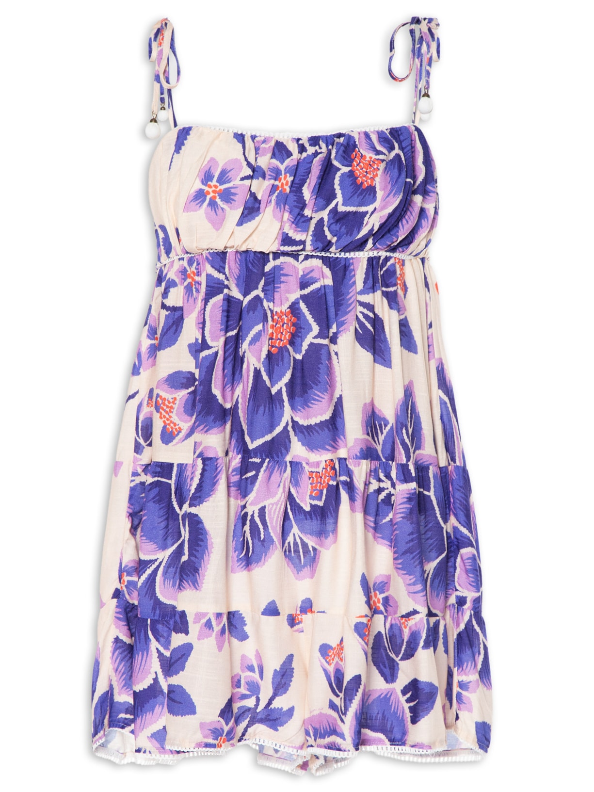 Macaquinho Feminino Floral Beta - Roxo