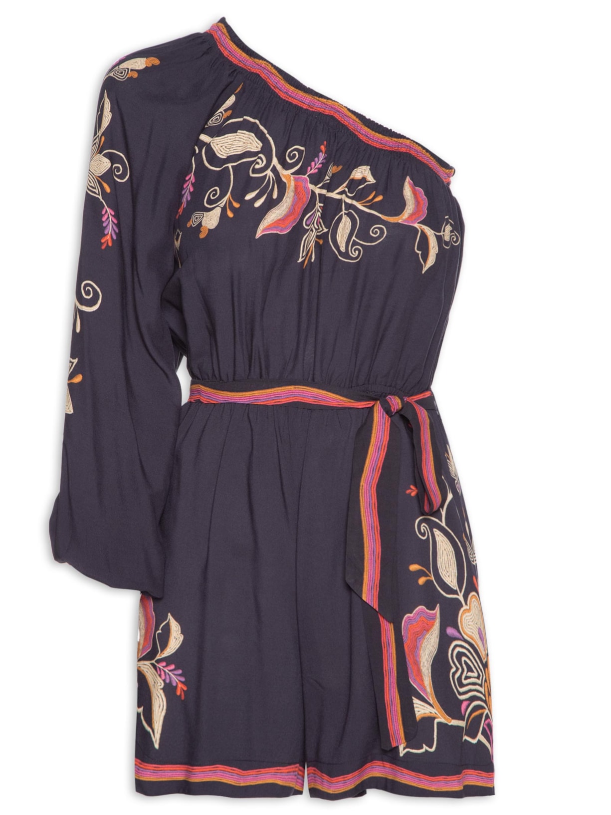 Macaquinho Feminino Lenço Lia - Preto