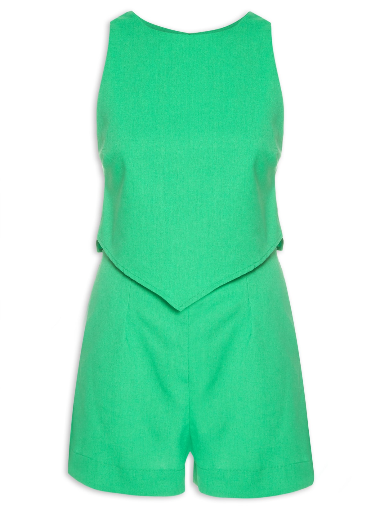 Macaquinho Feminino Lenço Regata - Verde