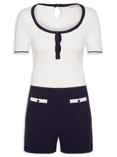 Macaquinho Feminino Lis - Branco