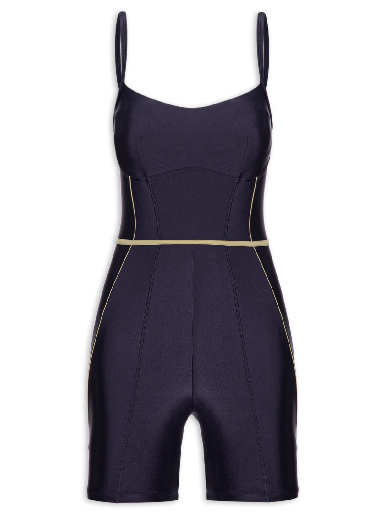 Macaquinho Feminino Liso - Azul