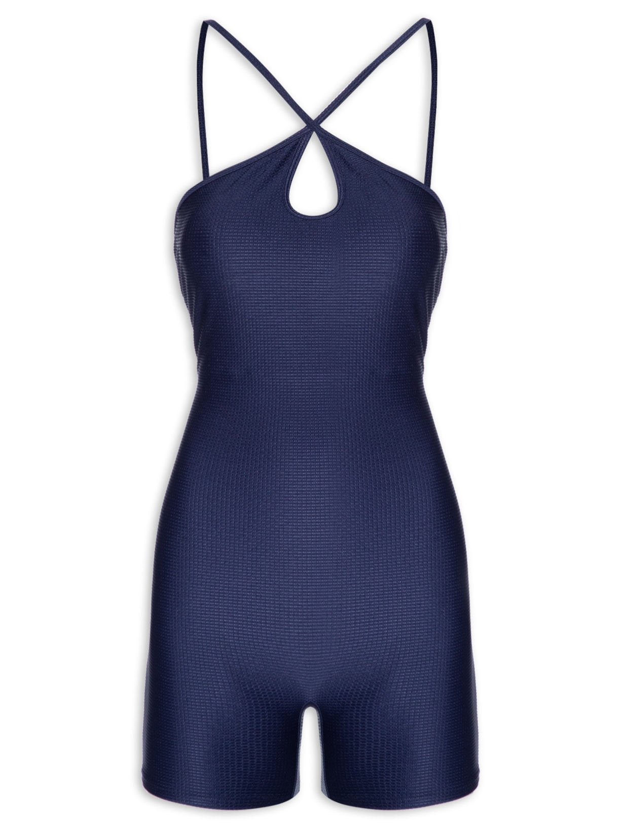 Macaquinho Feminino Liso - Azul