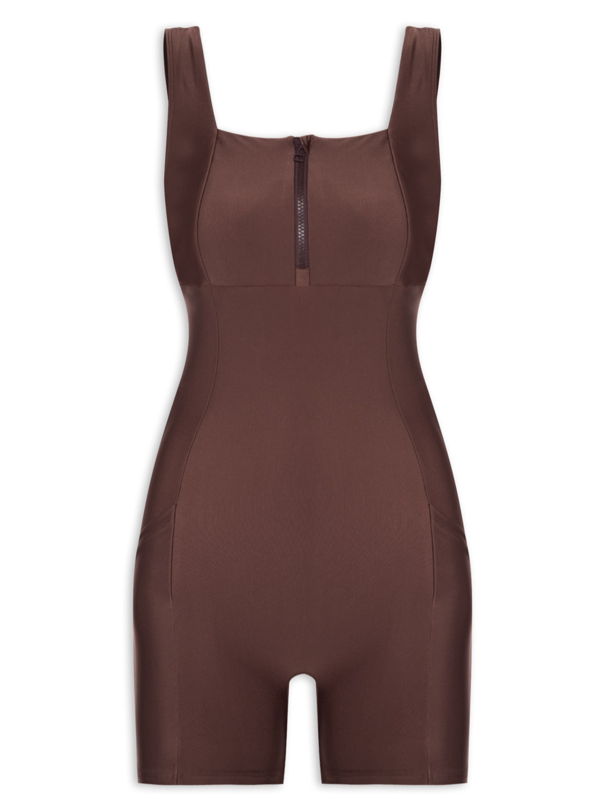 Macaquinho Feminino Liso - Marrom