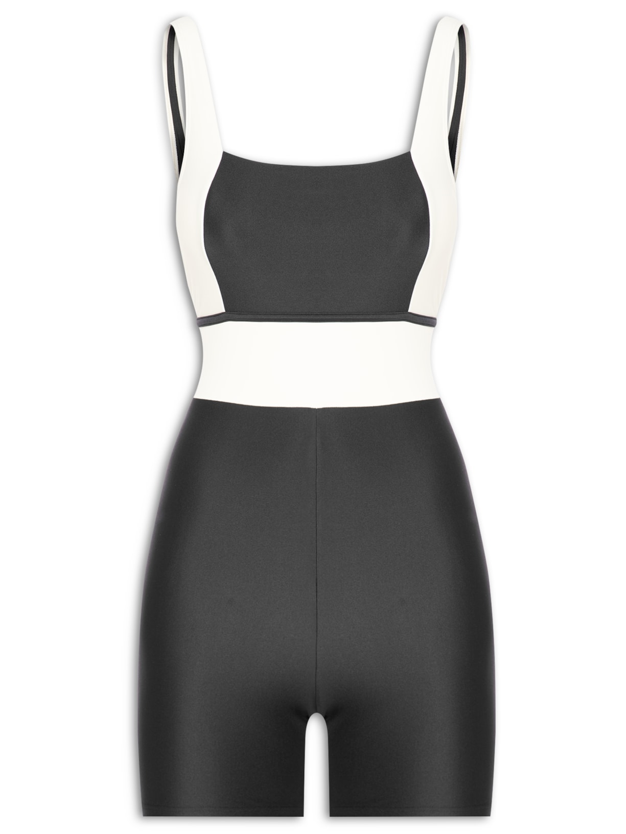 Macaquinho Feminino Liso - Preto