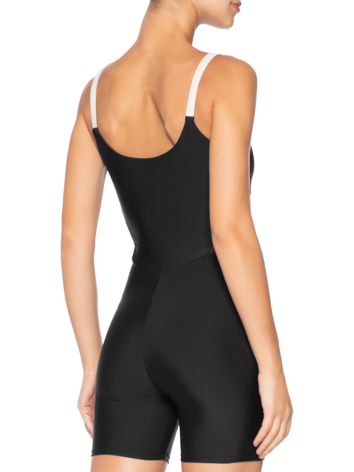 Macaquinho Feminino Liso Preto Body For Sure