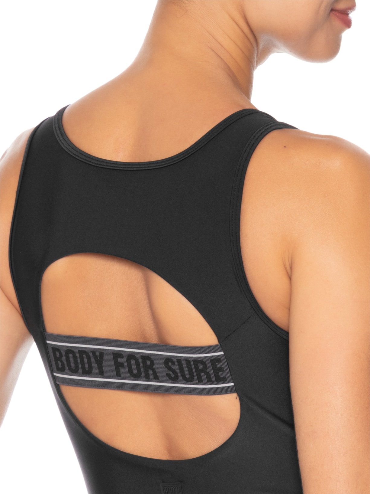 Macaquinho Feminino Liso True Connection Preto Body For Sure